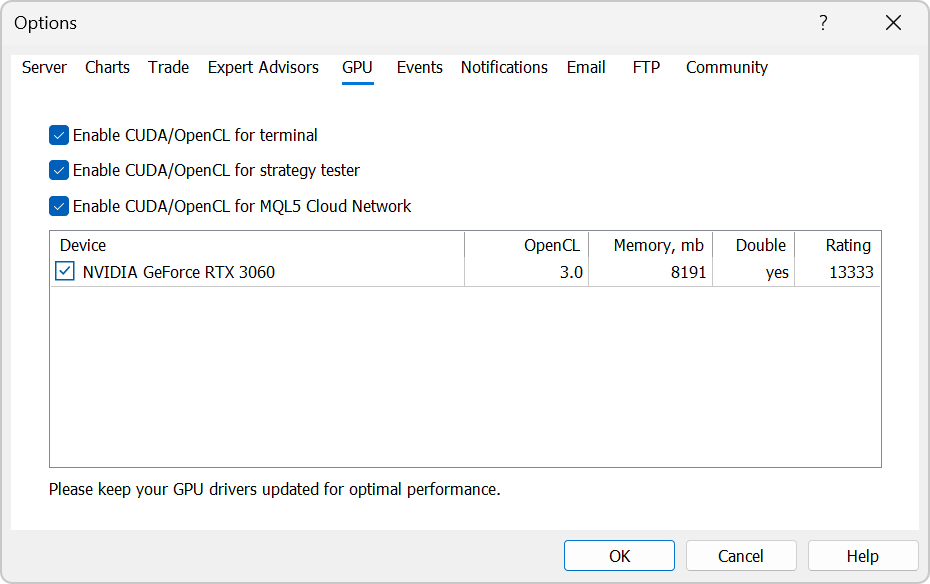 在平台设置中管理 CUDA 在平台设置中管理 CUDA